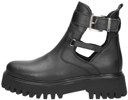 Bronx Groov-Y Cut Out chelsea boot van leer Zwart - 38