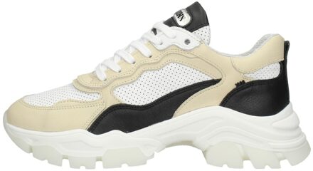 Bronx Tayke-Over sneaker van leer Beige - 37