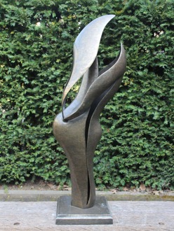 Bronzen beeld Abstract duo groot, 110 cm