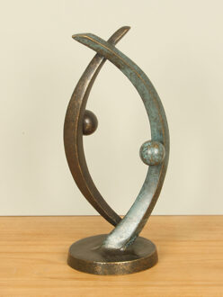 Bronzen beeld Design koppel, 22 cm