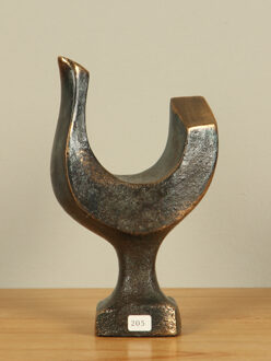 Bronzen beeld Haan, 15 cm
