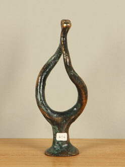 Bronzen beeld Tot Elkaar Groeien, 14 cm