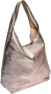 Bronzen Leren Tas Brons