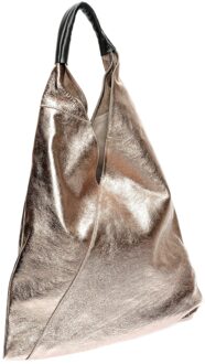 Bronzen Leren Tas Brons