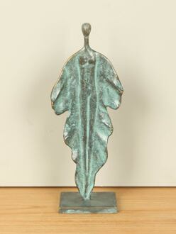 Bronzen sculptuur modern man, 34 cm