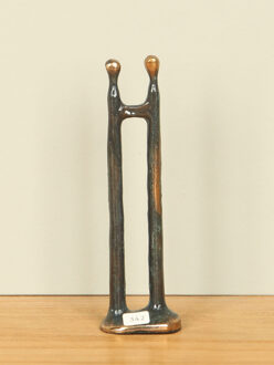 Bronzen sculptuur Relatie, 12,5 cm
