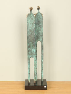 Bronzen sculptuur Relatie, 55 cm