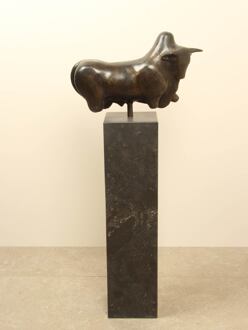 Bronzen stier, 34 cm