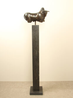 Bronzen stier, 34 cm