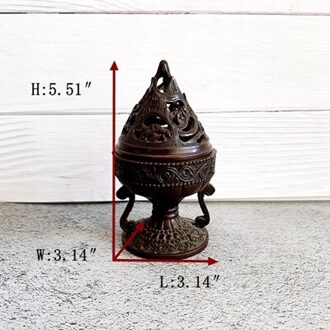 Bronzen wierookbrander wierookbrander retro indoor tafelblad decoratie Boeddhistische wierookbrander