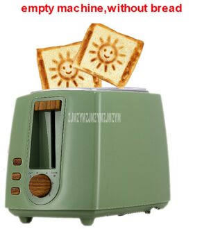 Brood Bakken Oven Machine 6-Gear Verstelbare Elektrische Broodrooster Huishoudelijke Automatische Ontbijt Toast Sandwich Maker Opwarmen Functie olijf- groen
