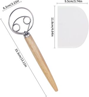 Brood Meel Garde Blenders Mixer Tool Twist Voor Deeg Cutter Verstuiver Roerstaafje Kneden Plastic Schraper Set