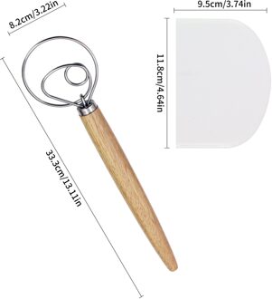 Brood Meel Garde Blenders Mixer Tool Twist Voor Deeg Cutter Verstuiver Roerstaafje Kneden Plastic Schraper Set