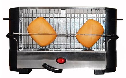 Broodrooster Comelec TP-7713/7714 800W Zwart Inox