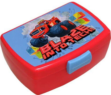 broodtrommel - 16 x 12 x 7 cm - rood