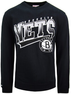 Brooklyn Nets Diagonaal Heren Top Zwart