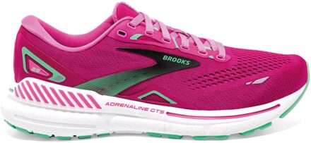 Brooks Adrenaline GTS 23 Hardloopschoenen Dames roze - groen - 38