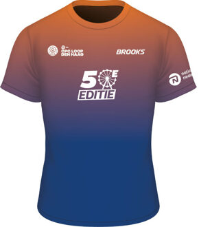 Brooks CPC Short Sleeve Shirt - maat XS oranje/blauw