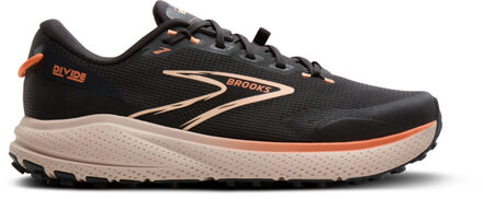 Brooks Divide 6 Dames zwart/roze - 40 1/2