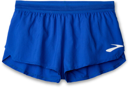 Brooks Elite 3'' Split Short Heren blauw - L