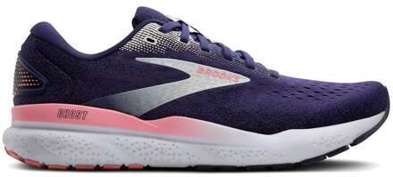 Brooks Ghost 16 Neutrale Schoen Dames-Donkerblauw,Koraal - 37.5,38,38.5