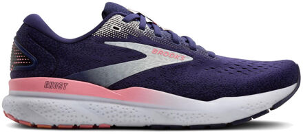Brooks Ghost 16 Neutrale Schoen Dames-Donkerblauw,Koraal - 37.5