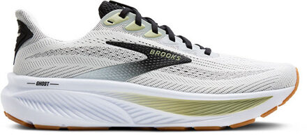 Brooks Ghost 17 Heren wit/zwart - 44