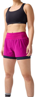 Brooks High Point 3" 2-in-1 Short 2.0 Dames paars