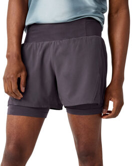 Brooks High Point 5" 2-in-1 Short 2.0 Heren zwart - 2XL