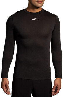 Brooks High Point Longsleeves Heren zwart - M