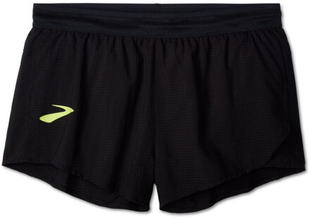 Brooks Pro Kit Split Short Heren zwart - M