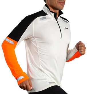 Brooks Run Visible 1/2 Zip 2.0 Heren oranje/wit - 2XL