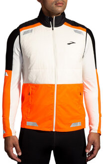 Brooks Run Visible Insulated Vest 2.0 Heren oranje/wit - M
