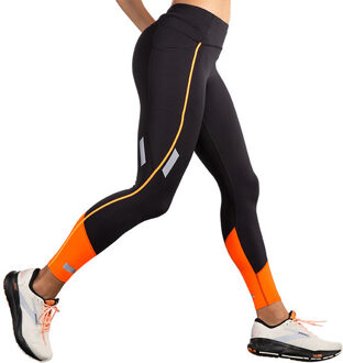 Brooks Run Visible Legging 2.0 Dames zwart/oranje - M