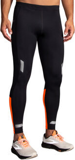 Brooks Run Visible Legging 2.0 Heren zwart/oranje - 2XL