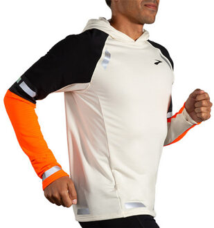 Brooks Run Visible Thermal Hoodie 2.0 Heren oranje/wit - XL