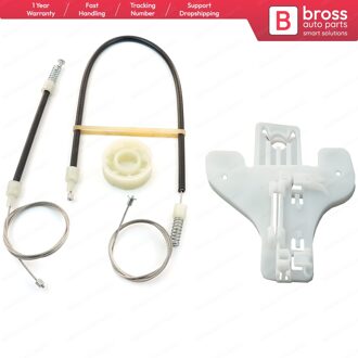 Bross Auto-onderdelen BWR5323 Venster Regulator Reparatie Set Rechtsachter 5P0839462 Voor Seat Altea Toledo 2004 Made In turkije