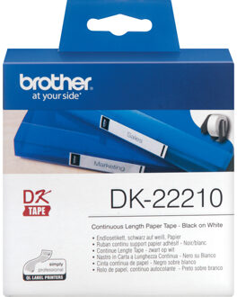 Brother Etiket Brother DK-22210 29mm thermisch 30-meter wit papier