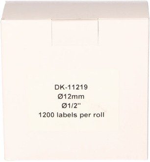 Brother FLWR Brother DK-11219 12 mm x 12 mm wit labels