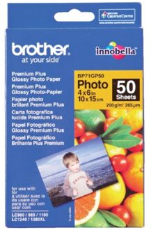 Brother Fotopapier Brother BP-71 10x15cm 260gr glossy 50vel