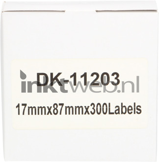 Brother Huismerk Brother DK-11203 17 mm x 87 mm wit labels