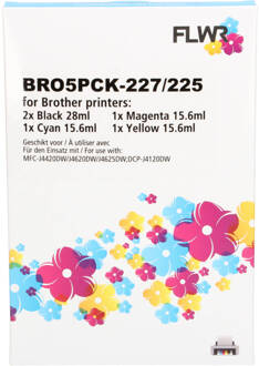 Brother Huismerk Brother Lc-227/lc-225 Zwart En Kleur Cartridge