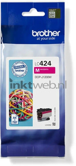 Brother inktcartridge, 750 pagina's, OEM LC-424M, magenta