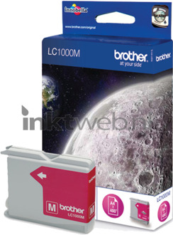 Brother Inktcartridge Brother LC-1000M rood