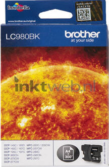 Brother Inktcartridge Brother LC-980BKBP zwart