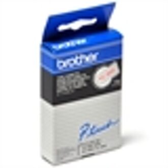 Brother Labeltape Brother P-touch TC-202 12mm rood op wit