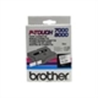 Brother Labeltape Brother P-touch TX-241 18mm zwart op wit