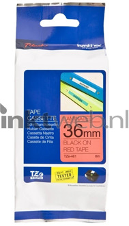 Brother Labeltape Brother P-touch TZE-461 36mm zwart op rood