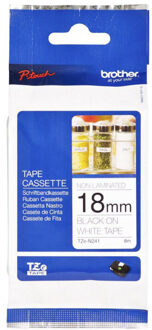 Brother Labeltape ongelamineerd Brother TZe, TZ TZe-N241 Tapekleur: Wit Tekstkleur:Zwart 18 mm 8 m
