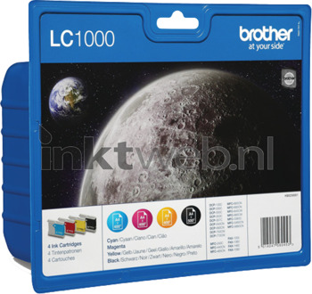 Brother LC-1000 multipack zwart en kleur cartridge
